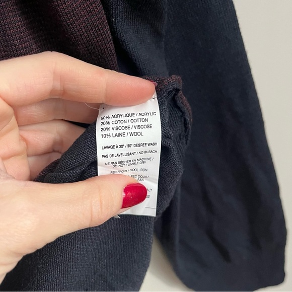 Modango Milano Men’s Sweater – Made in Italy – V-Neck, Colorblock – Size S NWT - Picture 5 of 6